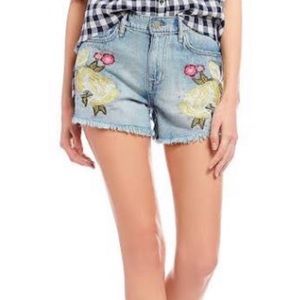 3/$25 William Rast Floral Embroider Cutoff Shorts
